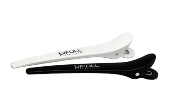 Bifull Pinzas Pato Finas Blanco y Negro 6uds